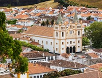 Katedra Angra robi Heroismo, Terceira, Azores fotografia stock Katedra Angra robi Heroismo, Terceira, Azores fotografia stock