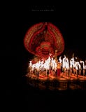 Kathivanoor veerantheyyam arkivbild Kathivanoor veerantheyyam arkivbild