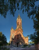 Katholieke kerk van St Joseph in Nikolaev, de Oekraïne stock fotografie Katholieke kerk van St Joseph in Nikolaev, de Oekraïne stock fotografie