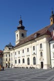 Katholische Kirche von Sibiu, Siebenbürgen, lizenzfreies stockbild Katholische Kirche von Sibiu, Siebenbürgen, lizenzfreies stockbild