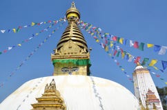 Katmandu, Nepal, stupa de Swayambhunath imagen de archivo libre de regalías Katmandu, Nepal, stupa de Swayambhunath imagen de archivo libre de regalías