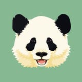 Katze entweicht auf ein Dach vom Ausl?nder Nettes l?chelndes Gesicht des gro?en Pandas E lizenzfreie abbildung Katze entweicht auf ein Dach vom Ausl?nder Nettes l?chelndes Gesicht des gro?en Pandas E lizenzfreie abbildung