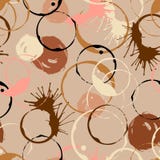 Kawa plami bezszwowego wzór dla menu lub kawiarni dekoraci Kreatywnie wektor royalty ilustracja Kawa plami bezszwowego wzór dla menu lub kawiarni dekoraci Kreatywnie wektor royalty ilustracja