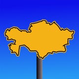 travel warning kazakhstan vector. of Image stock of kazakhstan silhouette Map