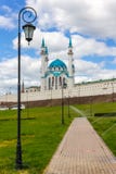 Kazan het Kremlin en Kul Sharif royalty-vrije stock foto Kazan het Kremlin en Kul Sharif royalty-vrije stock foto