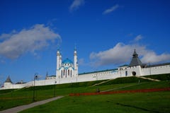 Kazan het Kremlin, Kazan Rusia stock afbeelding Kazan het Kremlin, Kazan Rusia stock afbeelding
