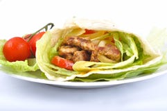 Kebab avec le légume image stock Kebab avec le légume image stock
