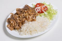Kebab dish stock image Kebab dish stock image