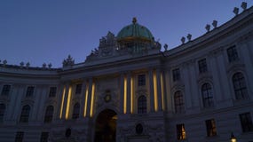 Keizerpaleis Hofburg in Wenen stock foto's Keizerpaleis Hofburg in Wenen stock foto's