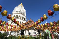 Kek Lok Si Chinese Buddhist Temple Penang Malaysia arkivbild Kek Lok Si Chinese Buddhist Temple Penang Malaysia arkivbild