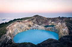 Kelimutu Sunset stock photography Kelimutu Sunset stock photography