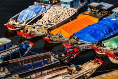 Kenh Te Channel, District 7, Saigon, Vietnam stock photography Kenh Te Channel, District 7, Saigon, Vietnam stock photography