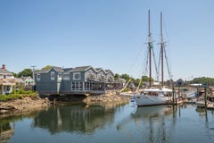Kennebunkport Новая Англия Мейн на солнечном после полудня стоковое фото Kennebunkport Новая Англия Мейн на солнечном после полудня стоковое фото