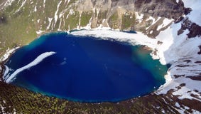 Kennedy Lake. Glacier National Park Royalty Free Stock Photo Kennedy Lake. Glacier National Park Royalty Free Stock Photo