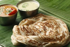 Kerala Paratha - płatowaty flatbread od Kerala fotografia stock Kerala Paratha - płatowaty flatbread od Kerala fotografia stock