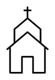 Kerkpictogram stock illustratie Kerkpictogram stock illustratie