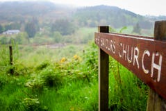 Kerkteken in Glendalough Ierland stock fotografie Kerkteken in Glendalough Ierland stock fotografie