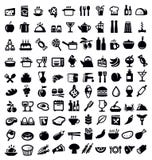 Keuken en voedselpictogram royalty-vrije illustratie Keuken en voedselpictogram royalty-vrije illustratie