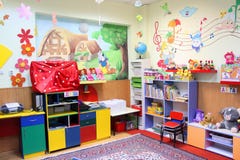 Keurige kleuterschoolklasse stock fotografie Keurige kleuterschoolklasse stock fotografie