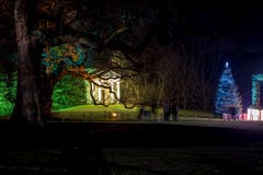 Kewtuinen in Kerstmistijd, Londen stock afbeelding Kewtuinen in Kerstmistijd, Londen stock afbeelding