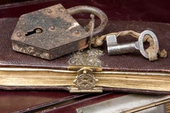 Key On Book Stock Image Key On Book Stock Image