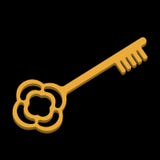 Golden key to succes royalty free illustration Golden key to succes royalty free illustration
