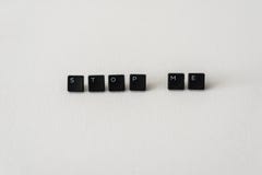 Keyboard Buttons stop me stock photography Keyboard Buttons stop me stock photography