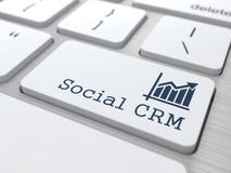 Keyboard with Social CRM Button. royalty free stock photos Keyboard with Social CRM Button. royalty free stock photos