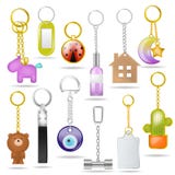 Keychain металла вектора побрякушки с комплектом иллюстрации сувенира серебряного amd кольца металлическим пользуясь ключом bibel Стоковое фото RF Keychain металла вектора побрякушки с комплектом иллюстрации сувенира серебряного amd кольца металлическим пользуясь ключом bibel Стоковое фото RF
