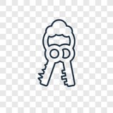 Keys concept vector linear icon isolated on transparent backgrou vector illustration Keys concept vector linear icon isolated on transparent backgrou vector illustration