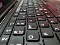 A keyboard of a laptop royalty free stock photography A keyboard of a laptop royalty free stock photography