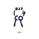 keys icon on white background. Simple element illustration from kid and baby concept royalty free illustration keys icon on white background. Simple element illustration from kid and baby concept royalty free illustration