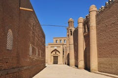 Khiva: w ulicie miasteczko zdjęcia stock Khiva: w ulicie miasteczko zdjęcia stock