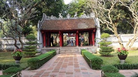 Khue Van pavilion, Tempel der Literatur, Hanoi, Vietnam stockbild Khue Van pavilion, Tempel der Literatur, Hanoi, Vietnam stockbild