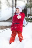 Kid On The Snow Stock Photo