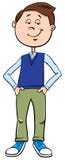 Kid or teen boy character cartoon illustration Stock Photography Kid or teen boy character cartoon illustration Stock Photography
