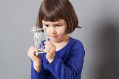Kid time concept for concentrated preschool child Royalty Free Stock Photo Kid time concept for concentrated preschool child Royalty Free Stock Photo