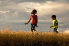 Kids Adventure. Royalty Free Stock Photos