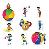 Kids(children) Or People Playing Different Sports & Games Stock Photo Kids(children) Or People Playing Different Sports & Games Stock Photo