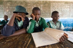 Kids in Class in Zimbabwe