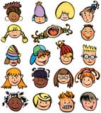 Kids Faces. Royalty Free Stock Image