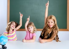Kids Student Clever Girls In Classroom Royalty Free Stock Image Kids Student Clever Girls In Classroom Royalty Free Stock Image