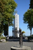 KIEV, de OEKRAÏNE - 26 Nov., 2016: Monument aan slachtoffers van Holodomor stock fotografie KIEV, de OEKRAÏNE - 26 Nov., 2016: Monument aan slachtoffers van Holodomor stock fotografie