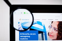 Kiev, Ukraine - 6 avril 2019 : Logo de Novartis sur la page d'accueil de site Web photos stock Kiev, Ukraine - 6 avril 2019 : Logo de Novartis sur la page d'accueil de site Web photos stock
