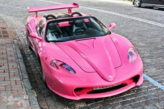 Kiev, Ukraine; May 17, 2016. Ferrari Modena F360 Spider Sbarro GT8. stock image Kiev, Ukraine; May 17, 2016. Ferrari Modena F360 Spider Sbarro GT8. stock image