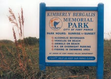 Kimberly Bergalis Memorial Park, fort Pierce Floryda fotografia stock Kimberly Bergalis Memorial Park, fort Pierce Floryda fotografia stock