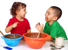 Kinder, die Spaßbacken haben stockfotografie Kinder, die Spaßbacken haben stockfotografie