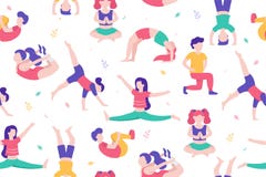 Kinderen die activiteiten en sporten in vlakke ontwerp vectorillustratie doen Jonge geitjes in het geïsoleerde park naadloze patr royalty-vrije illustratie Kinderen die activiteiten en sporten in vlakke ontwerp vectorillustratie doen Jonge geitjes in het geïsoleerde park naadloze patr royalty-vrije illustratie