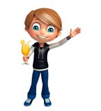 Kinderjunge mit Juice Glass vektor abbildung Kinderjunge mit Juice Glass vektor abbildung