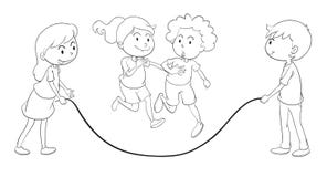 Kinderspielen lizenzfreie abbildung Kinderspielen lizenzfreie abbildung